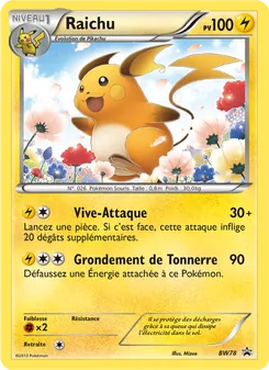 Raichu, Promo BW, n° BW78