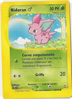 Nidoran ♂, Aquapolis, n° 96
