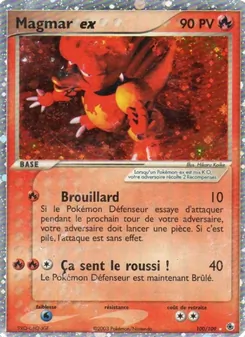 Magmar ex, EX Rubis & Saphir, n° 100