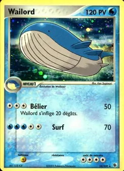 Wailord, EX Rubis & Saphir, n° 14