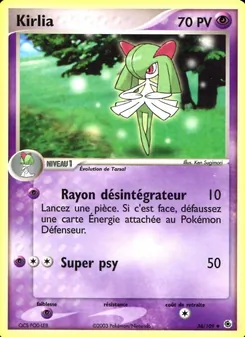 Kirlia, EX Rubis & Saphir, n° 34