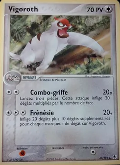 Vigoroth, EX Rubis & Saphir, n° 47