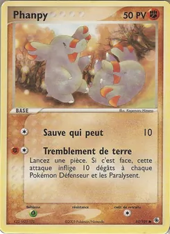 Phanpy, EX Rubis & Saphir, n° 62
