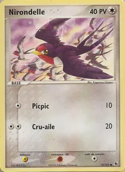 Nirondelle, EX Rubis & Saphir, n° 72
