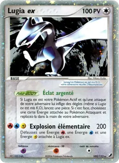 Lugia ex, EX Forces Cachées, n° 105