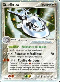 Steelix ex, EX Forces Cachées, n° 109