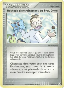 Méthode d'entraînement du Prof. Orme, EX Forces Cachées, n° 89