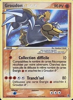 Groudon ☆, EX Espèces Delta, n° 111