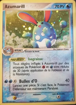 Azumarill, EX Espèces Delta, n° 114