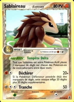 Sablaireau δ, EX Espèces Delta, n° 27
