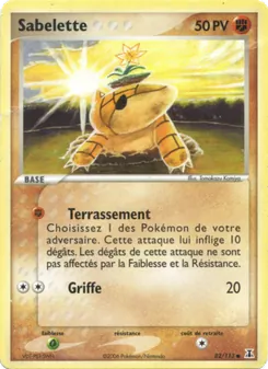 Sabelette, EX Espèces Delta, n° 82