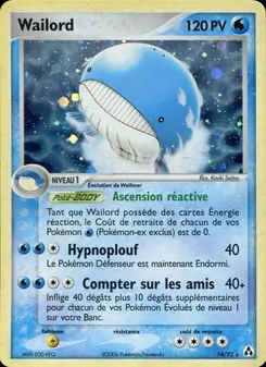 Wailord, EX Créateurs de légendes, n° 14