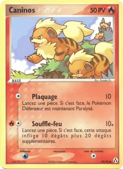 Caninos, EX Créateurs de légendes, n° 55