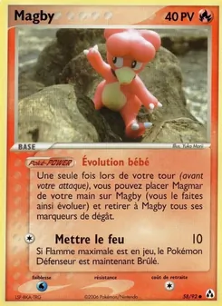 Magby, EX Créateurs de légendes, n° 58