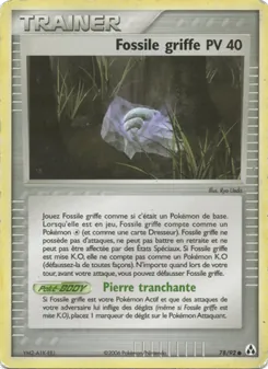 Fossile griffe, EX Créateurs de légendes, n° 78