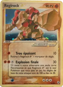 Regirock ☆, EX Créateurs de légendes, n° 91