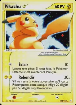 Pikachu ☆, EX Fantômes Holon, n° 104