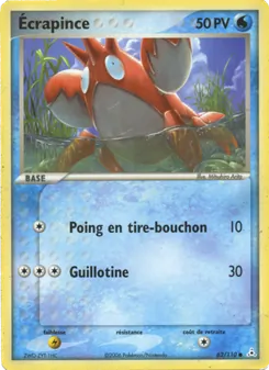 Ecrapince, EX Fantômes Holon, n° 62