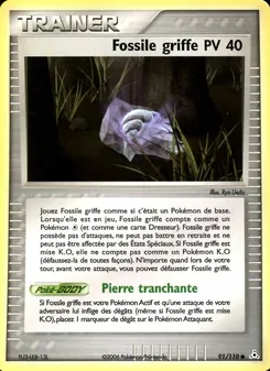 Fossile griffe, EX Fantômes Holon, n° 91