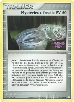 Mystérieux fossile, EX Fantômes Holon, n° 92