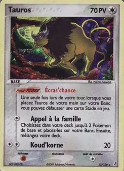 Tauros, EX Gardiens de Cristal, n° 12