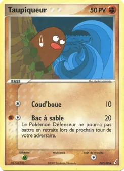 Taupiqueur, EX Gardiens de Cristal, n° 50