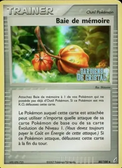 Baie de mémoire, EX Gardiens de Cristal, n° 80