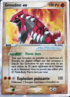 Groudon ex, EX Gardiens de Cristal, n° 93