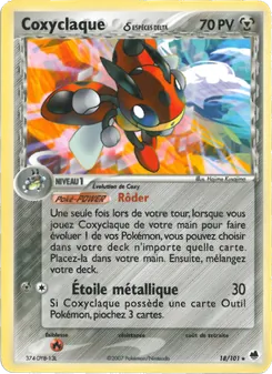 Coxyclaque δ, EX Île des Dragons, n° 18