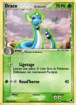 Draco δ, EX Île des Dragons, n° 28