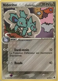 Nidorina δ, EX Île des Dragons, n° 34