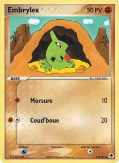 Embrylex, EX Île des Dragons, n° 51