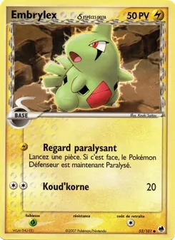 Embrylex δ, EX Île des Dragons, n° 52