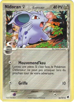 Nidoran ♀ δ, EX Île des Dragons, n° 56
