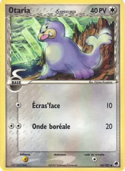 Otaria δ, EX Île des Dragons, n° 62