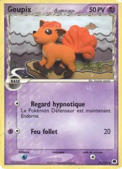 Goupix δ, EX Île des Dragons, n° 70