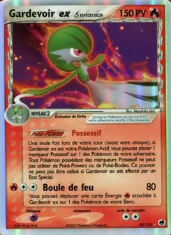 Gardevoir ex δ, EX Île des Dragons, n° 93