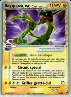 Rayquaza ex δ, EX Île des Dragons, n° 97