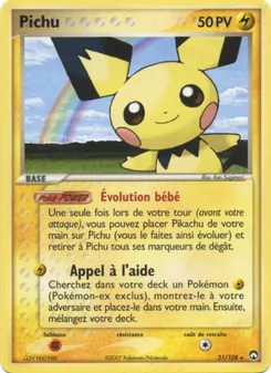 Pichu, EX Gardiens du Pouvoir, n° 21