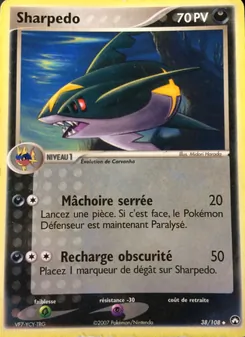 Sharpedo, EX Gardiens du Pouvoir, n° 38