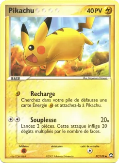 Pikachu, EX Gardiens du Pouvoir, n° 57