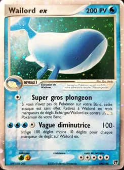 Wailord ex, EX Tempête de sable, n° 100