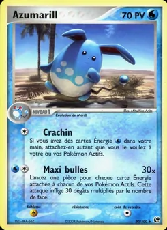 Azumarill, EX Tempête de sable, n° 30