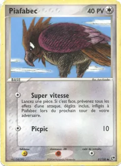 Piafabec, EX Tempête de sable, n° 81