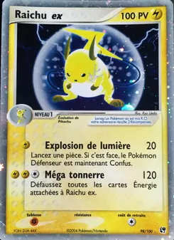 Raichu ex, EX Tempête de sable, n° 98