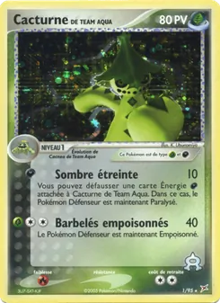 Cacturne de Team Aqua, EX Team Magma vs Team Aqua, n° 1