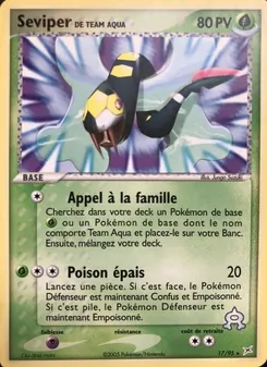 Seviper de Team Aqua, EX Team Magma vs Team Aqua, n° 17