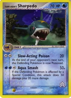 Sharpedo de Team Aqua, EX Team Magma vs Team Aqua, n° 18