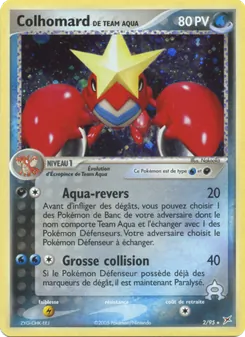 Colhomard de Team Aqua, EX Team Magma vs Team Aqua, n° 2