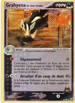 Grahyena de Team Magma, EX Team Magma vs Team Aqua, n° 21